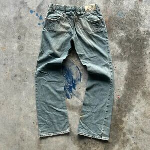 Vintage D&G Dolce & Gabbana Reverse Bootcut Denim Jeans Size 34X33 Archive